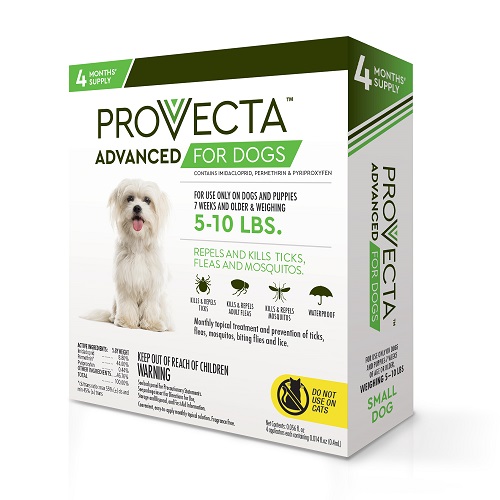 Provecta Advanced For Dogs - Small [5-10Lbs] 4-Dose Card P4 By Cap Im Supply