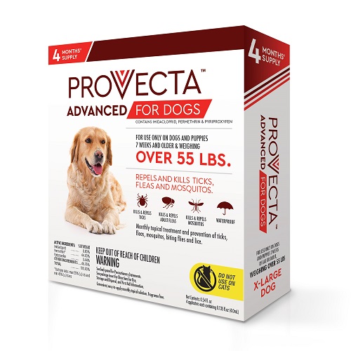 Provecta Advanced For Dogs - XLarge [ Over 55Lbs] 4-Dose Card P4 By Cap Im Suppl