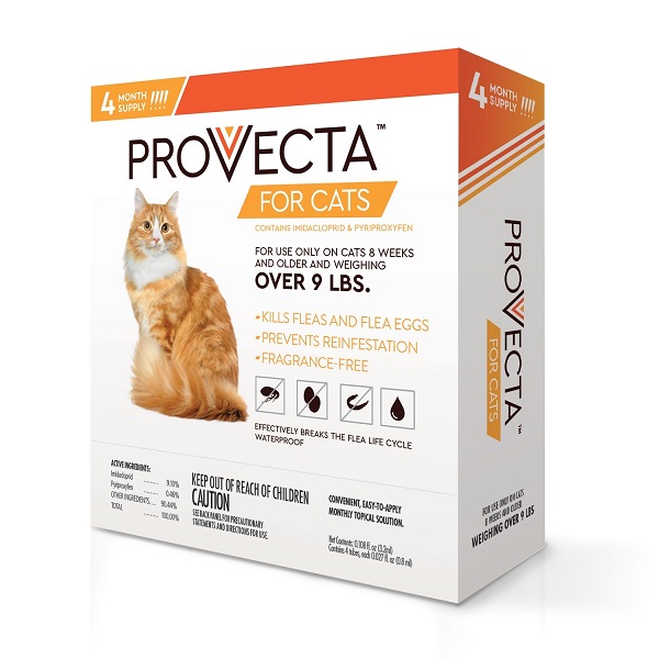 Provecta For Cats - Large [Over 9Lbs] 4-Dose Card P4 By Cap Im Supply