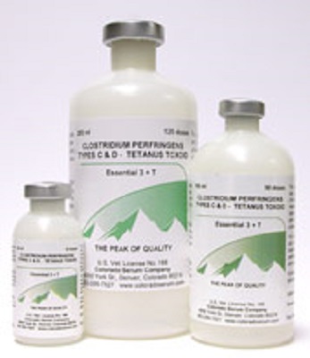 Essential 3+T Clostridium Perfringens Types C & D Tetanus Toxoid 125 Dose 125Ds 