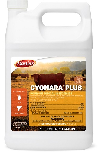 Cyonara Plus Pour-On Topical Insecticide Gal By Control Solutions