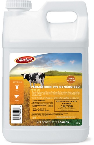 Permethrin 1% Synergized Pour On 2.5Ga By Control Solutions