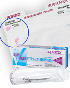 Sure Check Sterilization Pouches 3.5 X 9/9 X 23cm Bx200 By Crosstex Internatio