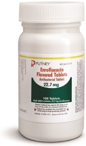 Enrofloxacin Tabs 22.7mg - Flavored B100 By Dechra Veterinary Products