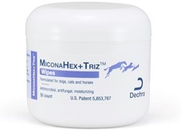 Case of 12-Miconahex Triz Wipes B50 By Dechra Veterinary Products