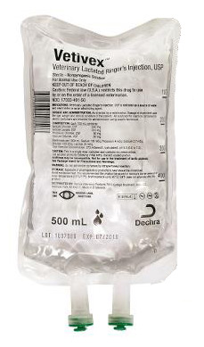 Vetivex Lrs Inj - Plastic Bags 24 X500ml C24 By Dechra Veterinary Products
