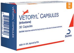Vetoryl (Trilostane) Capsules (10-22Lbs) Canine 30mg B30 By Dechra Veterinary Pr