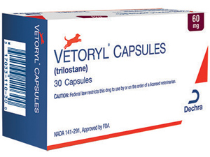 Vetoryl (Trilostane) Capsules (22-44Lbs) Canine 60mg B30 By Dechra Veterinary Pr