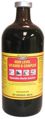 Vitamin B Complex Hi-Level 500cc By Durvet
