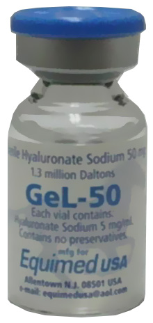 Gel-50 Vial (Hyaluronic Acid) 10cc Inj  By Equimed USA