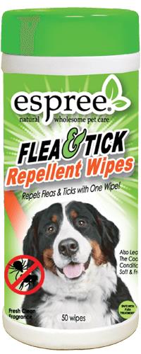 Flea & Tick Repellent Wipes 50 Count Pack By Espree Animal Products