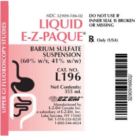 Barium Liquid Ez-Paque 12 oz By E-Z-Em 