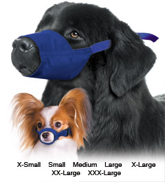 Muzzle Canine Quick Nylon 7-Piece Set (XS - XXxl) Set By Four Flags