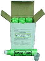 Livestock Marker (Mark-Her) Marking Paint - Fluorescent Green 12 oz By H&W Produ