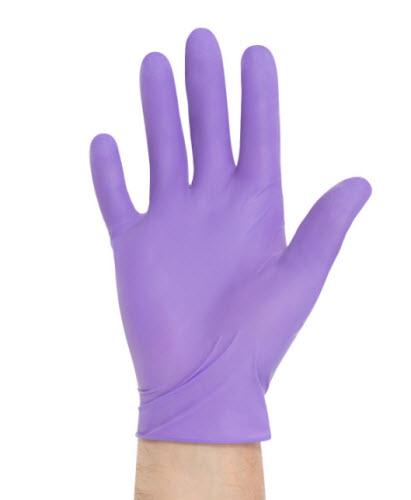 Exam Gloves Nitrile-Xtra [Purple] Powder Free Med Box of 50 By Halyard 