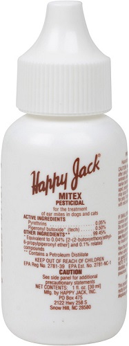 Mitex Ear Mite Treatment .5 oz By Happy Jack