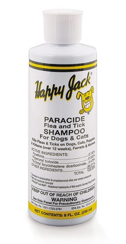 Paracide Flea & Tick Shampoo 8 oz By Happy Jack