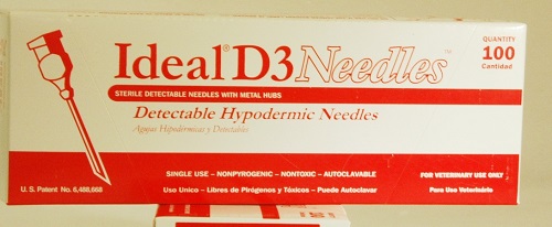 Needles Disposable 18G X 1.5 Detectable Stainless Steel D3 Non-Returnable -