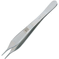 Forceps Adson Dressing Delicate Serrated 4.75 Each By Integra Miltex