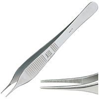 Forceps Micro Adson Dressing Serrated Jaws 0.5mm Wide 4.75 Non-Returnable -