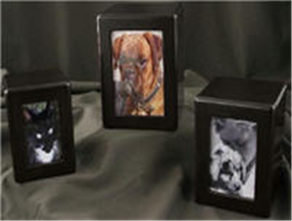 Cremation Urn Photo Box Black Finish Mdf - Small (3.6 X3.4 X5.0) Special Or