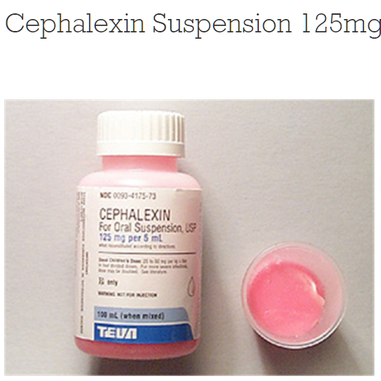Cephalexin Suspension 125Mg/5ml Non - Returnable 100cc By Teva
