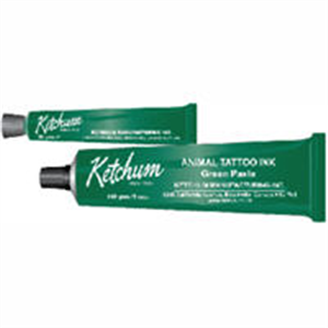 Tattoo Ink Paste (Green) Tube 1 oz By Ketchum Manufacturing .