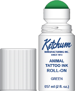 Tattoo Ink Roll On Green 2 oz By Ketchum Manufacturing .
