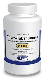 Thyro Tabs (Yellow) 0.1mg B1000 By Lloyd 