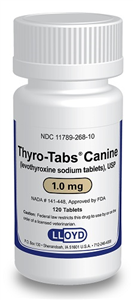 Thyro Tabs Canine (Beige) 1.0mg B120 By Lloyd 