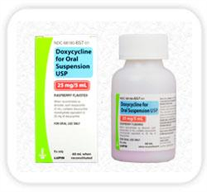Doxycycline Suspenion 25Mg/5ml 60ml By Lupin Pharmaceuticals