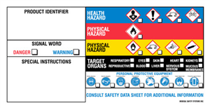 Label Ghs For Secondary Container 2 X4 P25 By Medical Safety Systems