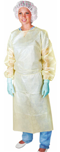 Isolation Gowns With Poly Coating Yellow Regular C50 By Medline Industries Item No.:Vet-OTC-MW 038304<Br><Br>Mfr: Medline Industries<Br>SKU: 038304<Br>Unit: C50<Br>Mfr Code: Cri4010<Br>Case Lot: 0<Br>