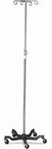 IV Stand Heavy-Duty 46-3/4-81 Height Aluminum 4 Hook / 5 Casters Each By Medli