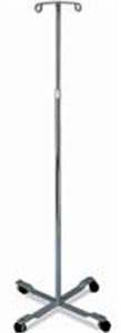 IV Stand Standard 47- 85 Height 2 Hook / 4 Casters Each By Medline Industries