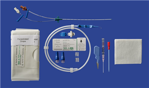 Catheter Triple Lumen 5.5Fr X 8cm (3.25) - (1) 20G & (2) 22G Each By Mila Int