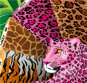 Rapz Easy Tear Variety Pack 2 X5.5Yd - 3 Each: Leopard Pink Leopard Giraffe 
