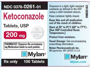 Ketoconazole Tabs 200mg B100 By Mylan Pharmaceuticals