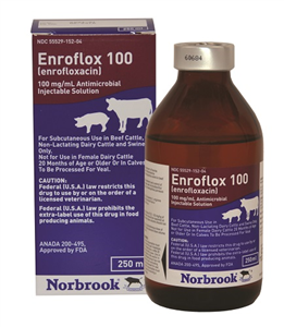 Enroflox 100Mg/ml Inj 250cc By Norbrook