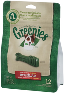 Greenies Dental Chews Canine Treat Pak - New Formula 12 oz (12 Treats Per Bag) -