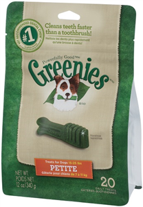 Greenies Dental Chews Canine Treat Pak - New Formula 12 oz (20 Treats Per Bag) -