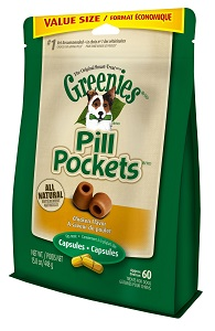Greenies Pill Pockets Canine 15.8 oz (60 Treats) - Chicken - Large / Capsule Siz