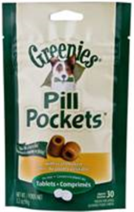 Greenies Pill Pockets Canine 6 X 3.2 oz (30 Treats Per Bag) - Chicken - Small / 