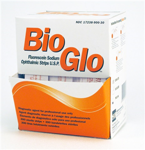 Bio Glo Fluorescein Strips 1mg B300 By Ocusoft