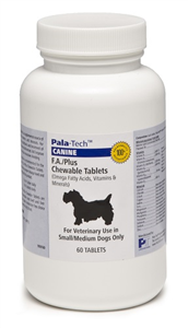 Canine Fa/Plus Chew Tabs For Small/Medium Dogs B60 By Pala-Tech Laboratories