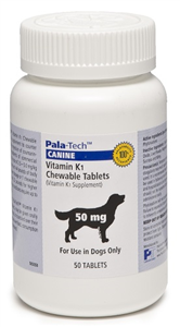 Vitamin K1 Chew Tabs 50mg [22-44#] B50 By Pala-Tech Laboratories