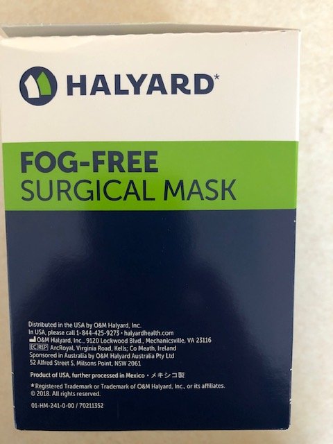 Surgical Masks Fog Free Foam Band Tie - On [Blue] B50 By Medline