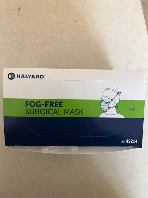 Surgical Masks Fog Free Foam Band Tie - On [Blue] B50 By Medline