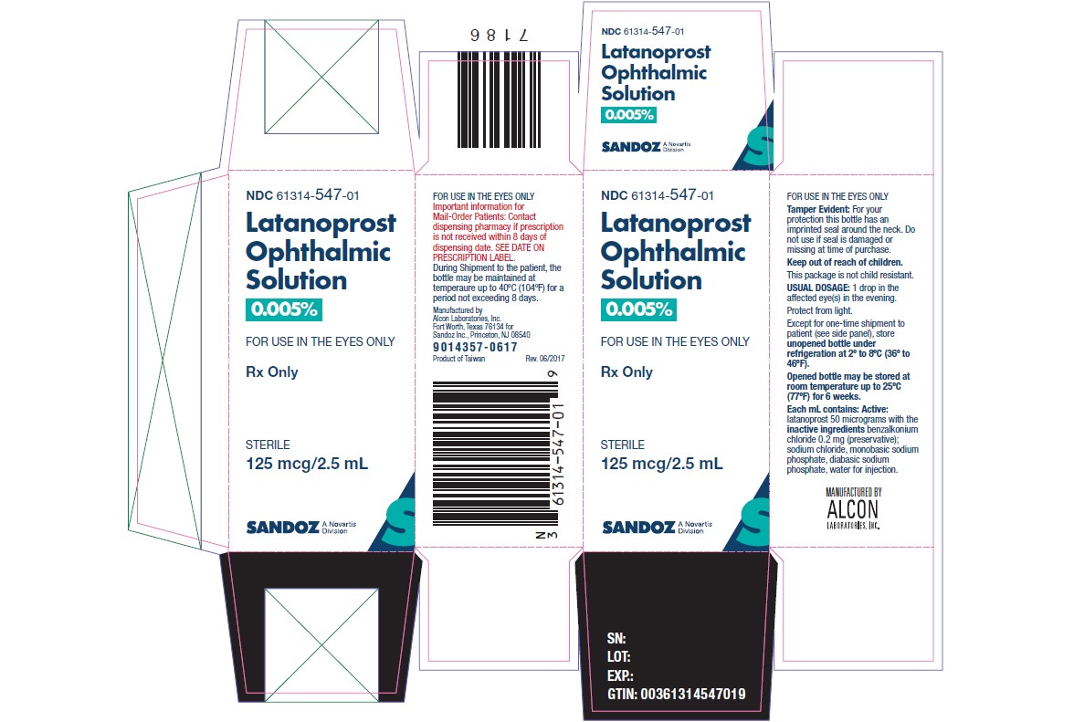 Rx Item-Latanoprost 0.005% Gen Xalatan 2.5 ML SOL-Keep Refri