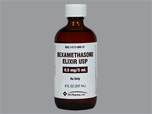 Dexamethasone Elixir 0.5Mg/5ml 8 oz By Stat-Trade 